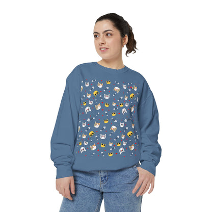Adorable Cat Lover's Dream Sweatshirt - Ultra-Soft Garment-Dyed Comfort