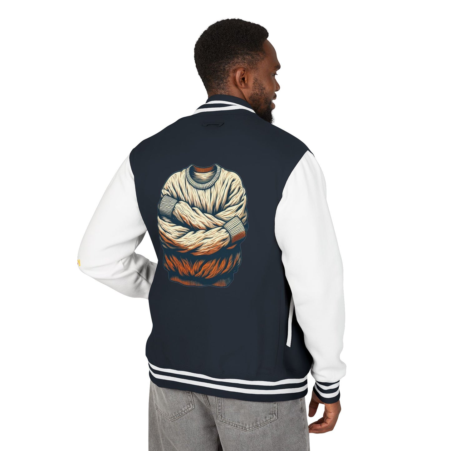 Premium Heavyweight Letterman Jacket - Vintage Athletic Style