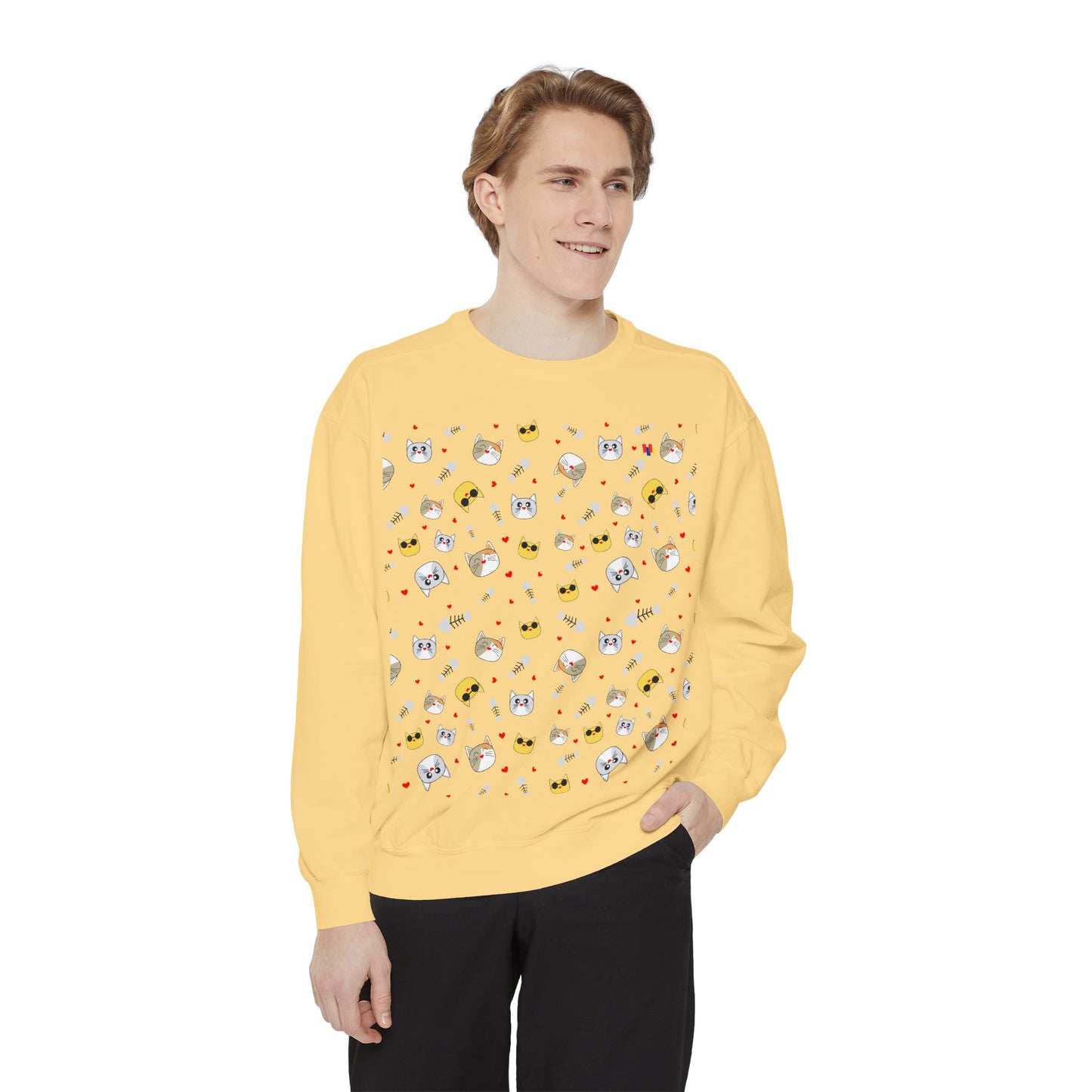 Adorable Cat Lover's Dream Sweatshirt - Ultra-Cozy Unisex Design