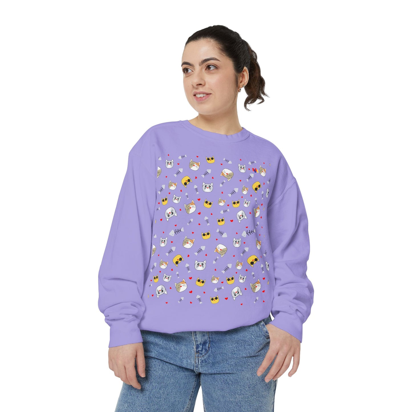 Adorable Cat Lover's Dream Sweatshirt - Ultra-Soft Garment-Dyed Comfort