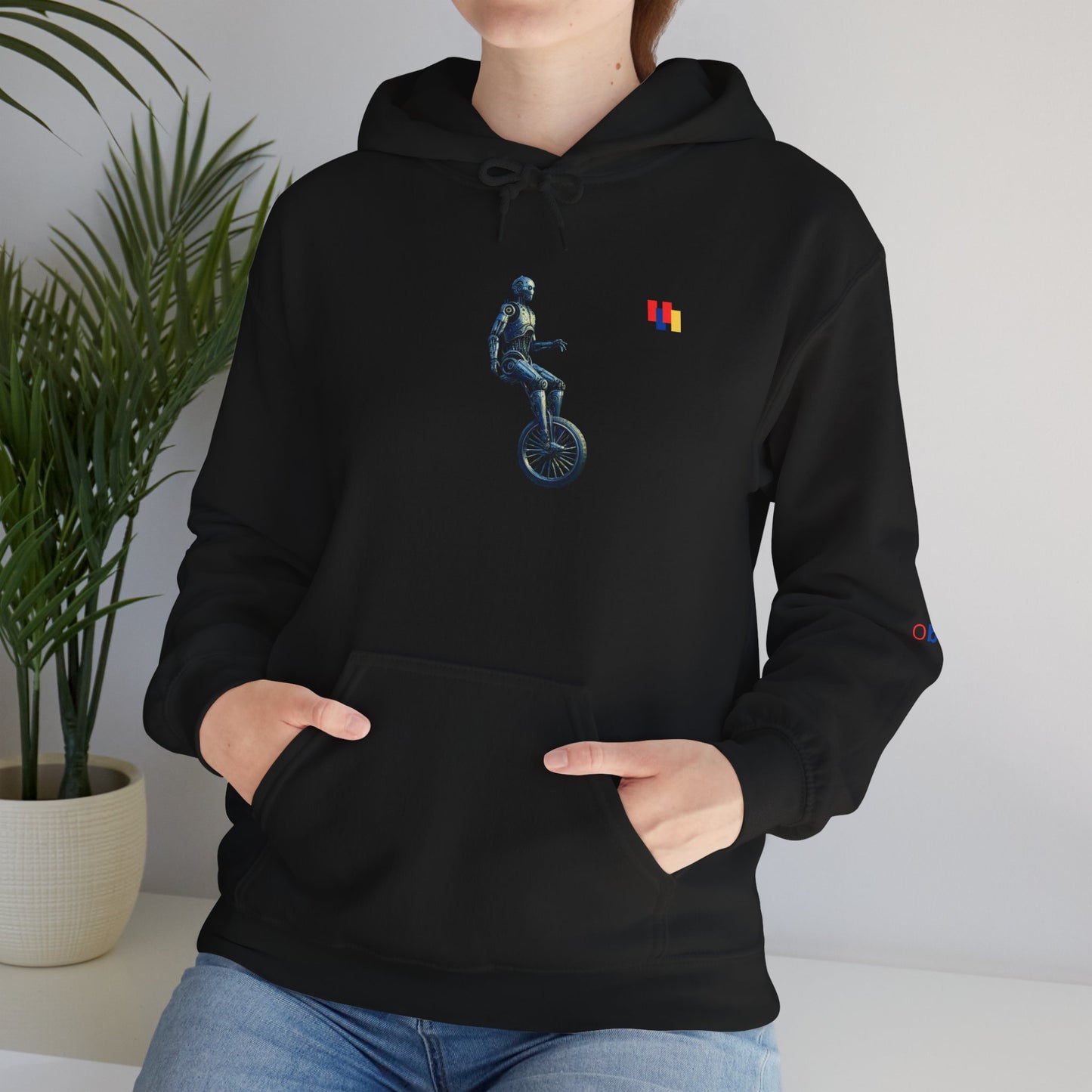 Unicyclist Art Hoodie - Cozy Unisex Sweatshirt, Perfect Everyday Casual Wear