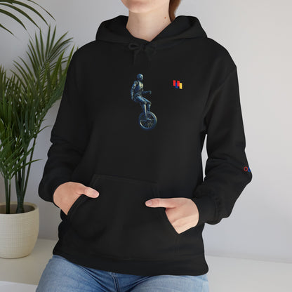 Unicyclist Art Hoodie - Cozy Unisex Sweatshirt, Perfect Everyday Casual Wear