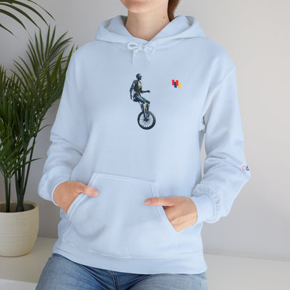 Unicyclist Art Hoodie - Cozy Unisex Sweatshirt, Perfect Everyday Casual Wear