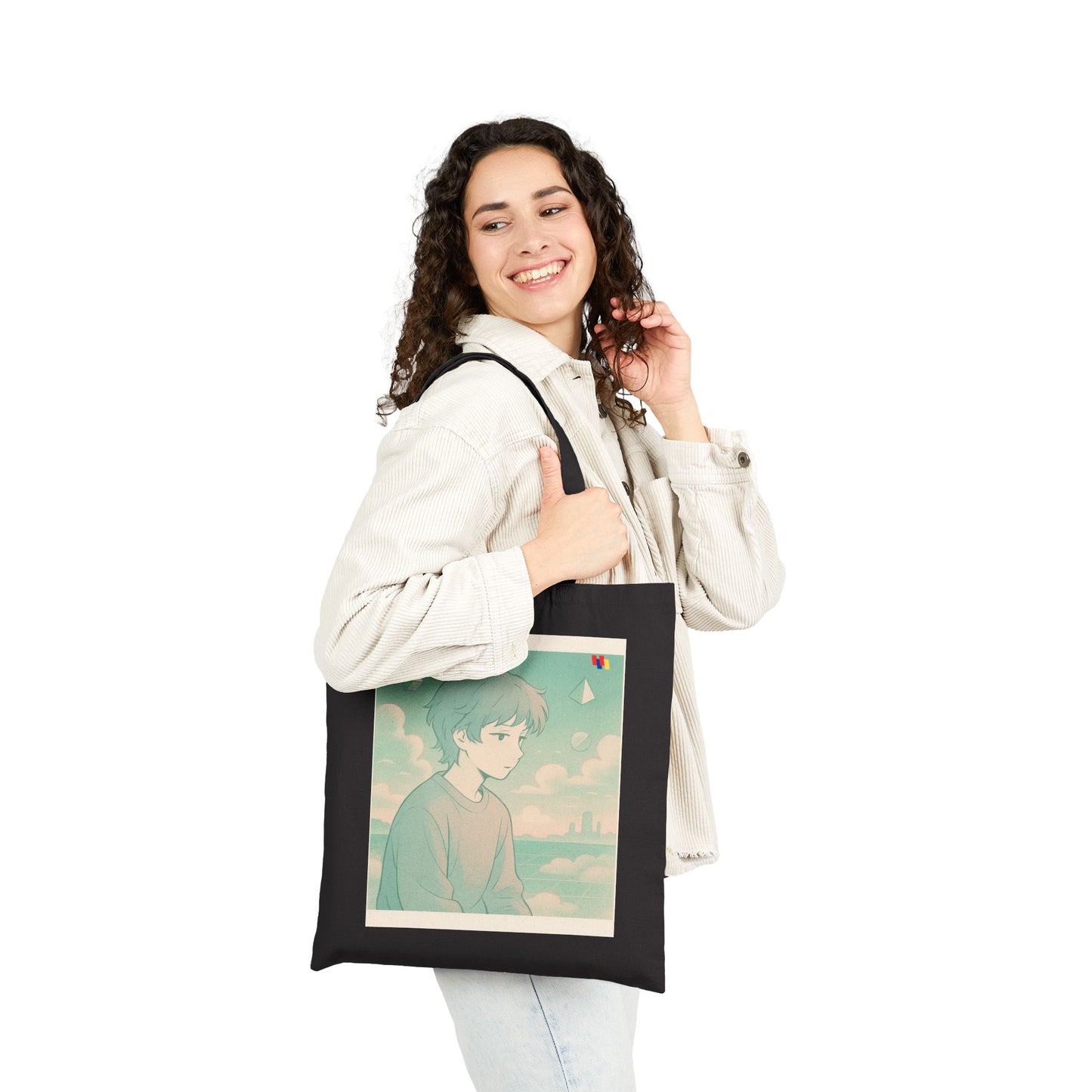 Premium Cotton Canvas Tote Bag - Eco-Friendly Reusable Shopping Bag