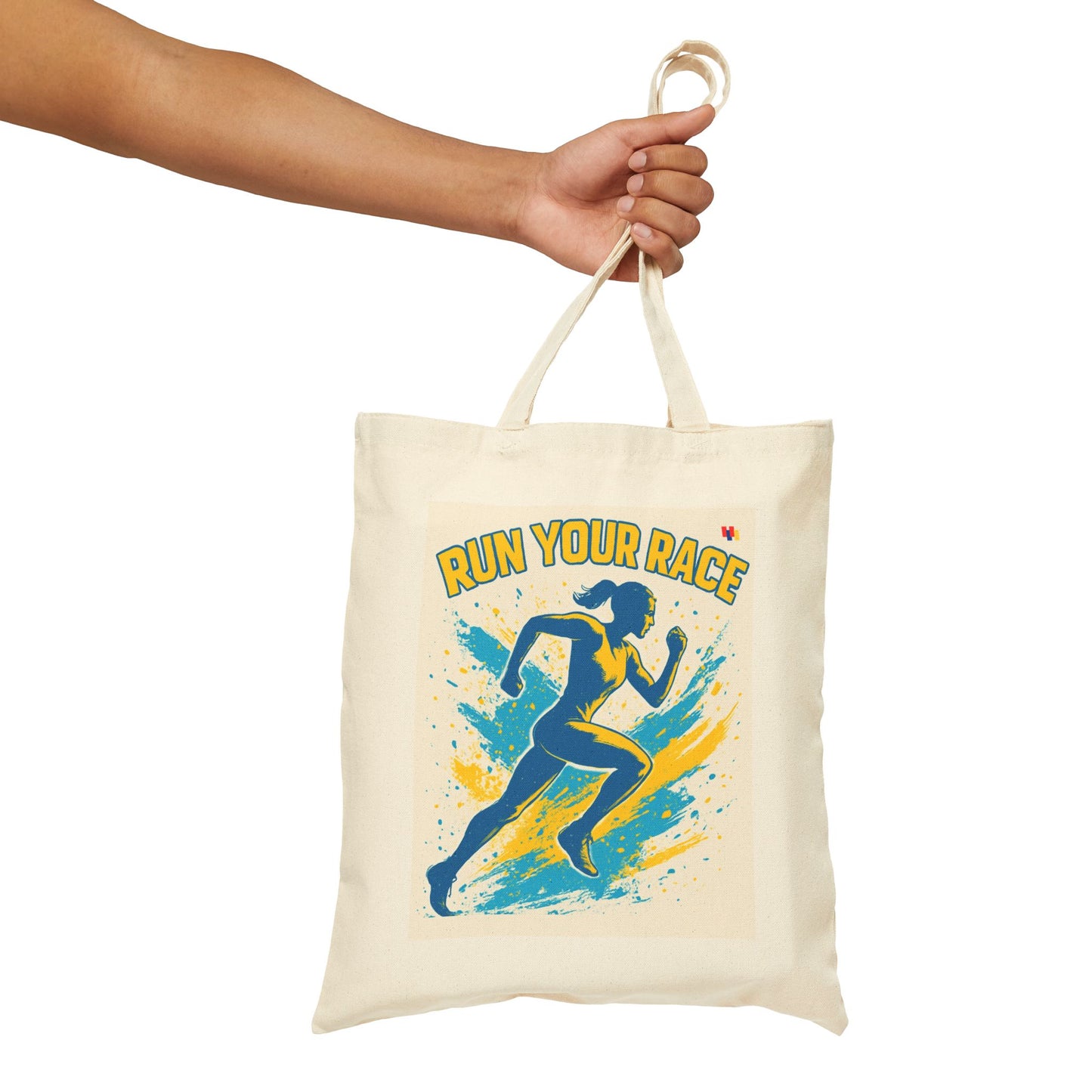 Premium Cotton Canvas Tote Bag - Eco-Friendly Reusable Shopping Bag