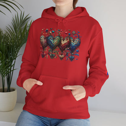 Love-Struck Hearts Hoodie - Ultra-Soft Unisex Comfort That Steals Hearts