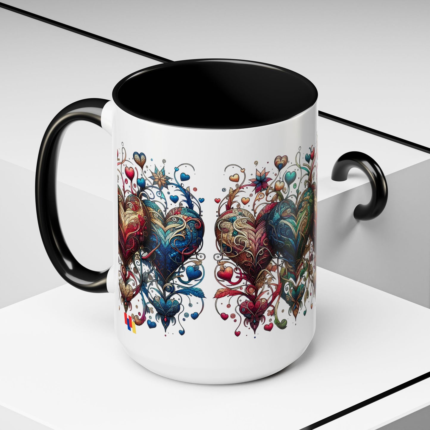 Romantic Heart Coffee Mug - Perfect for Coffee Lovers