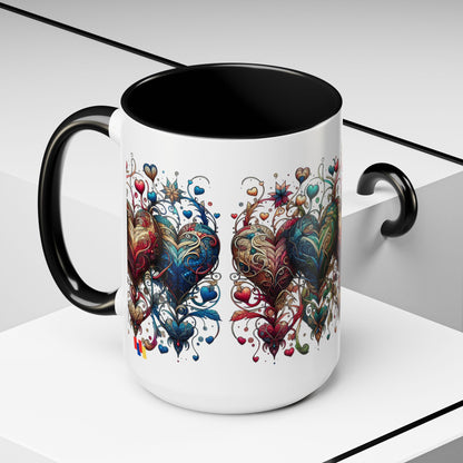 Romantic Heart Coffee Mug - Perfect for Coffee Lovers