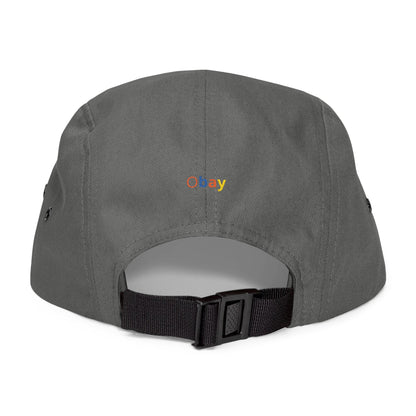Premium 5-Panel Embroidered Cap - Trendy Streetwear Hat | Obay