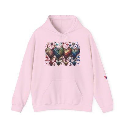 Love-Struck Hearts Hoodie - Ultra-Soft Unisex Comfort That Steals Hearts