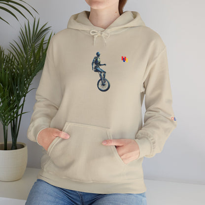 Unicyclist Art Hoodie - Cozy Unisex Sweatshirt, Perfect Everyday Casual Wear