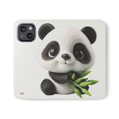 PandaPal Cute Panda Flip Case - Stylish Protection for Kids' Phones, Perfect Gift for Animal Lovers