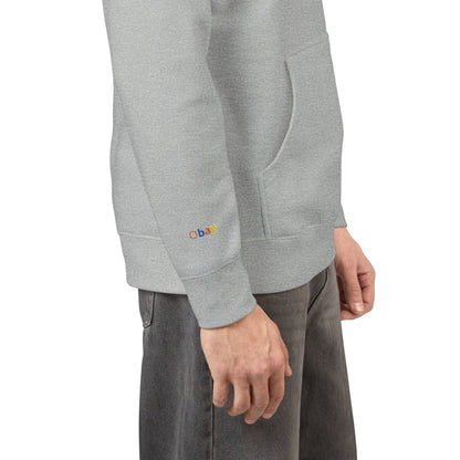 Obay Soft Peach Embroidered Fleece Hoodie | Cozy Unisex Layer for Spring Style & Everyday Comfort