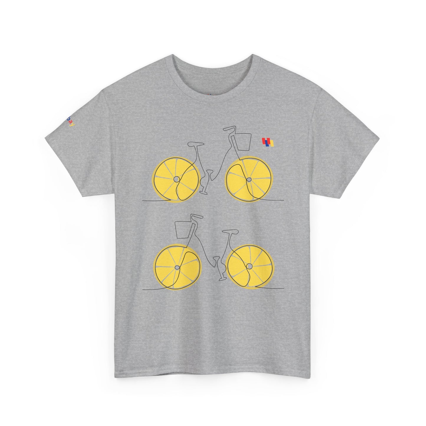 Lemon Bicycle Unisex Heavy Cotton Tee - Fun Graphic Shirt for Cyclists