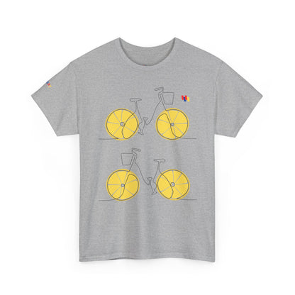 Lemon Bicycle Unisex Heavy Cotton Tee - Fun Graphic Shirt for Cyclists