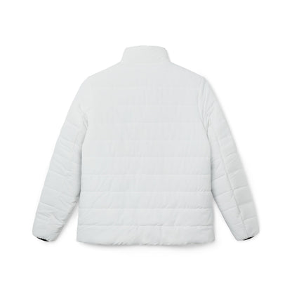 Obay White Women's Colorful Heart Puffer Jacket - Stylish Winter Coat
