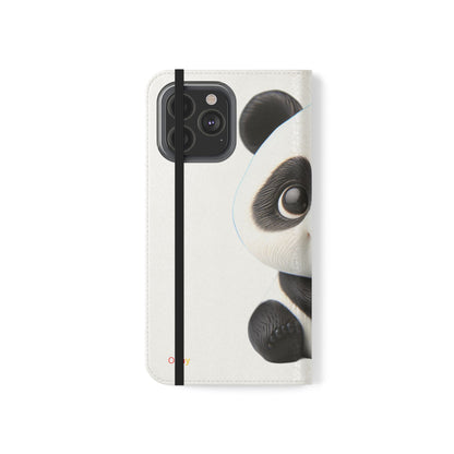 PandaPal Cute Panda Flip Case - Stylish Protection for Kids' Phones, Perfect Gift for Animal Lovers