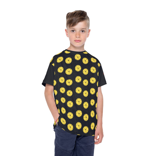 Lemon Slice Kids Sports Jersey - Fun Youth Athletic Shirt for Summer Team Spirit