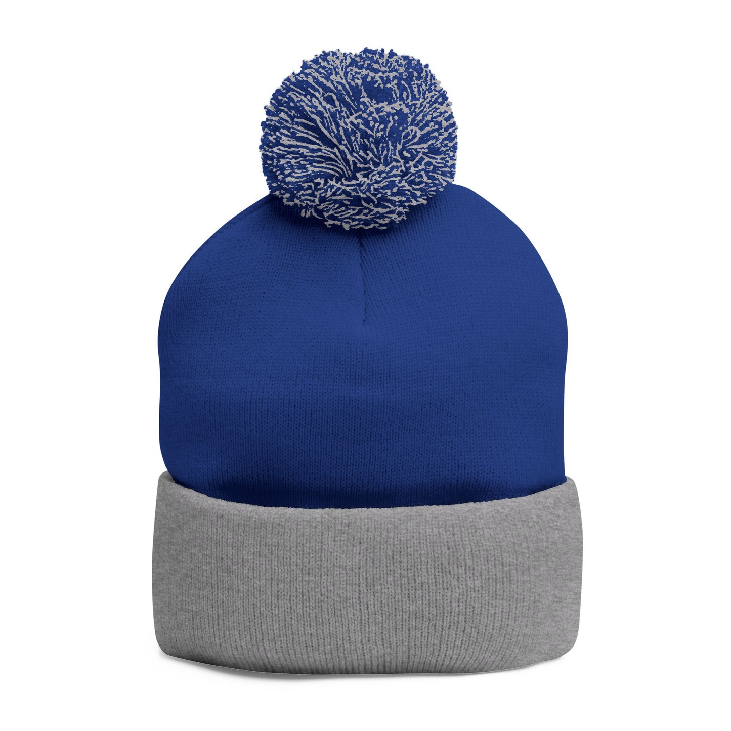 Premium Embroidered Pom-Pom Winter Beanie - Cozy Knit Cap for Ultimate Warmth & Style