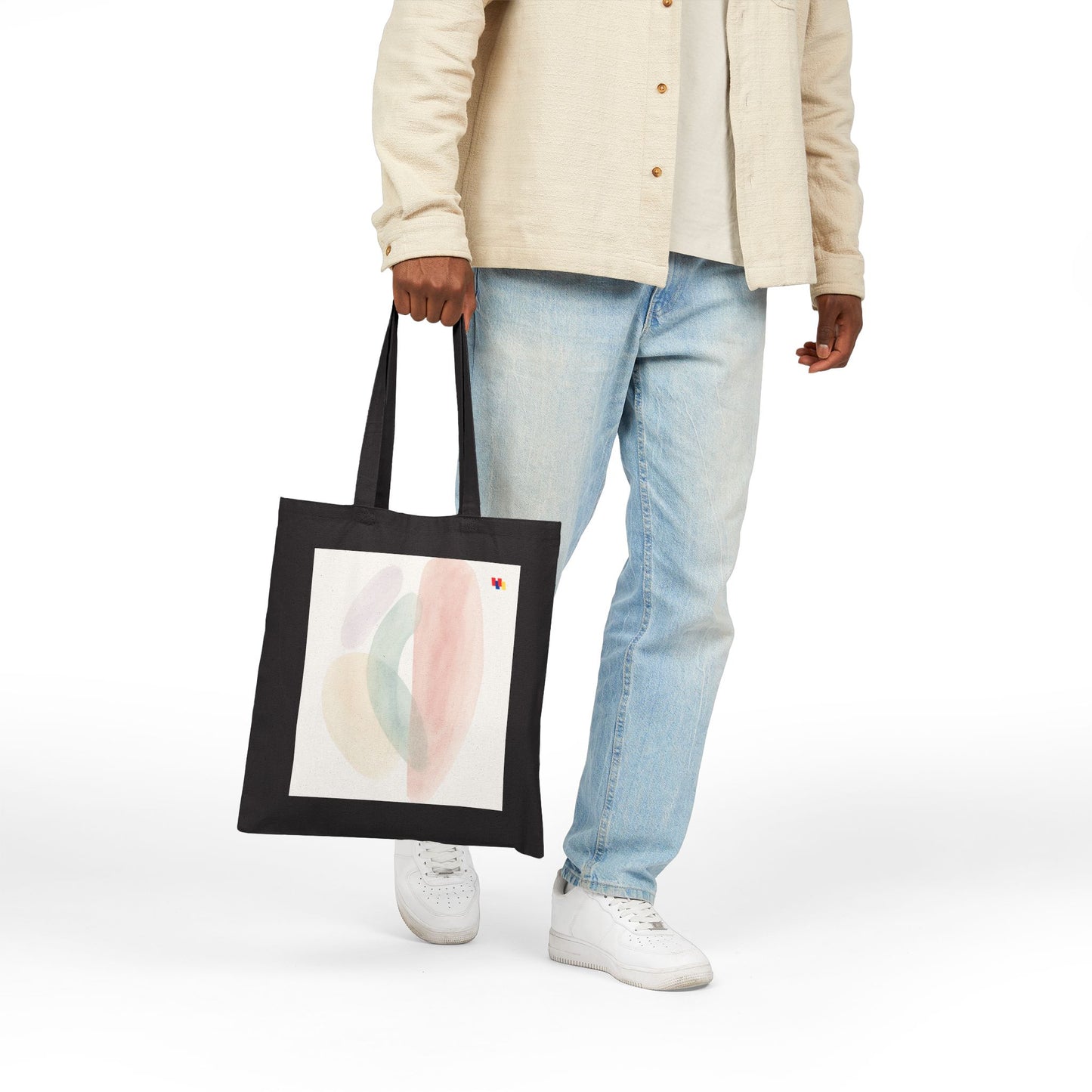 Eco-Friendly Cotton Canvas Tote Bag - Reusable Shopping Bag 15"x16"