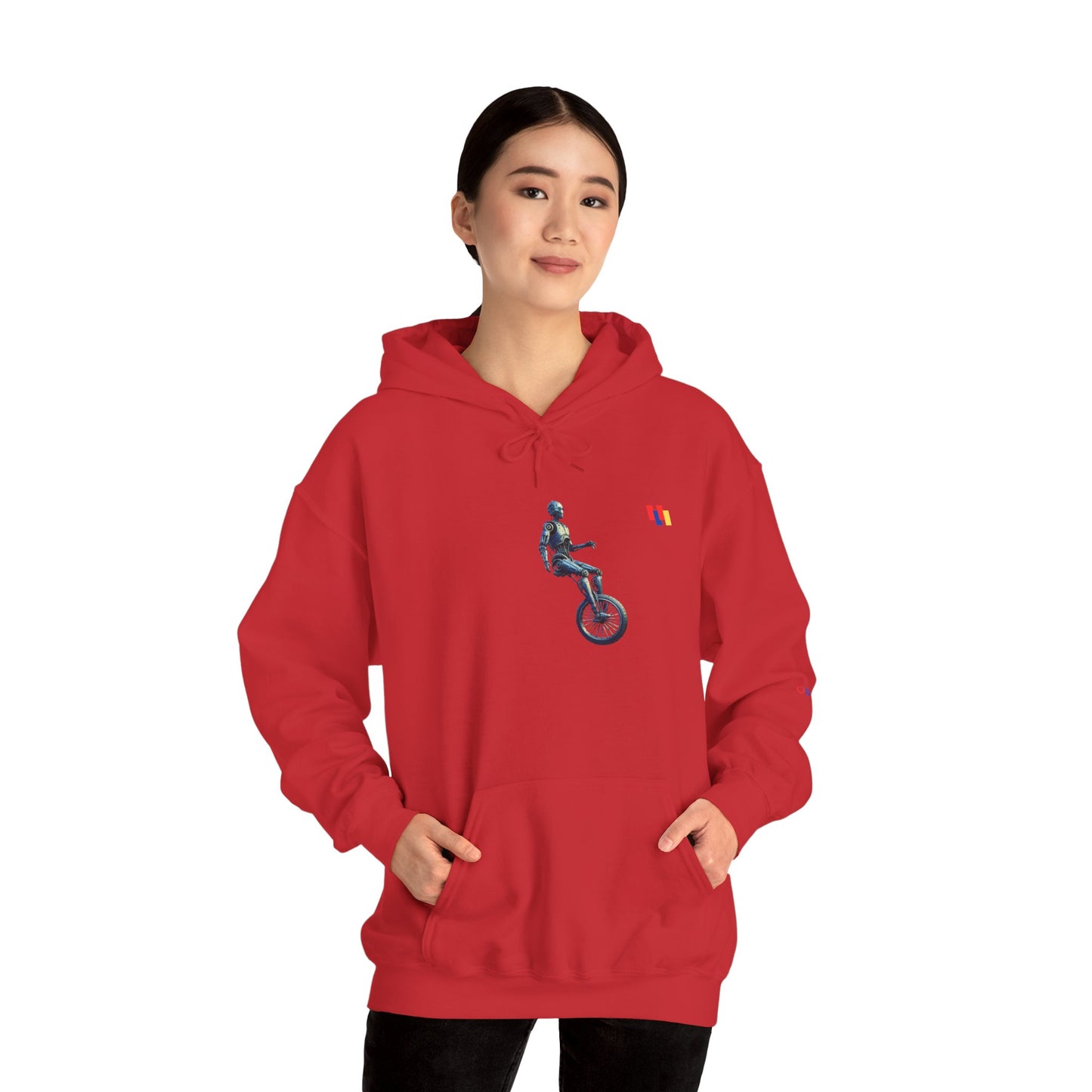 Unicyclist Art Hoodie - Cozy Unisex Sweatshirt, Perfect Everyday Casual Wear
