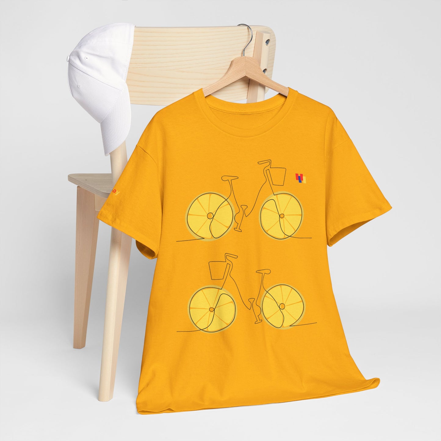 Lemon Bicycle Unisex Heavy Cotton Tee - Fun Graphic Shirt for Cyclists