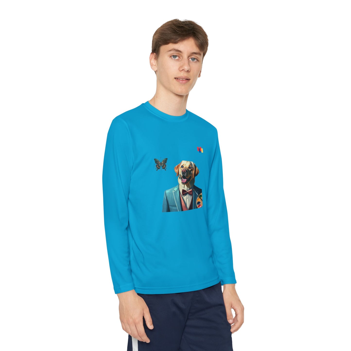 Paws Claws Youth Dog-Themed Long Sleeve Tee - Fun Gift for Animal Lovers, Perfect for Everyday Wear