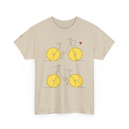 Lemon Bicycle Unisex Heavy Cotton Tee - Fun Graphic Shirt for Cyclists