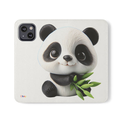 PandaPal Cute Panda Flip Case - Stylish Protection for Kids' Phones, Perfect Gift for Animal Lovers