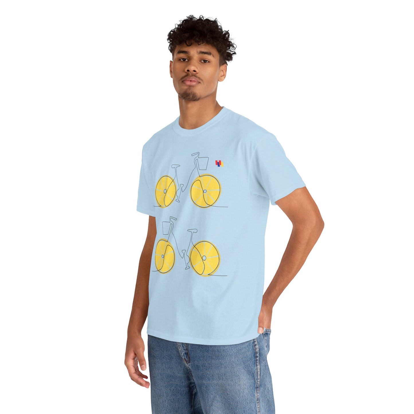 Lemon Bicycle Unisex Heavy Cotton Tee - Fun Graphic Shirt for Cyclists