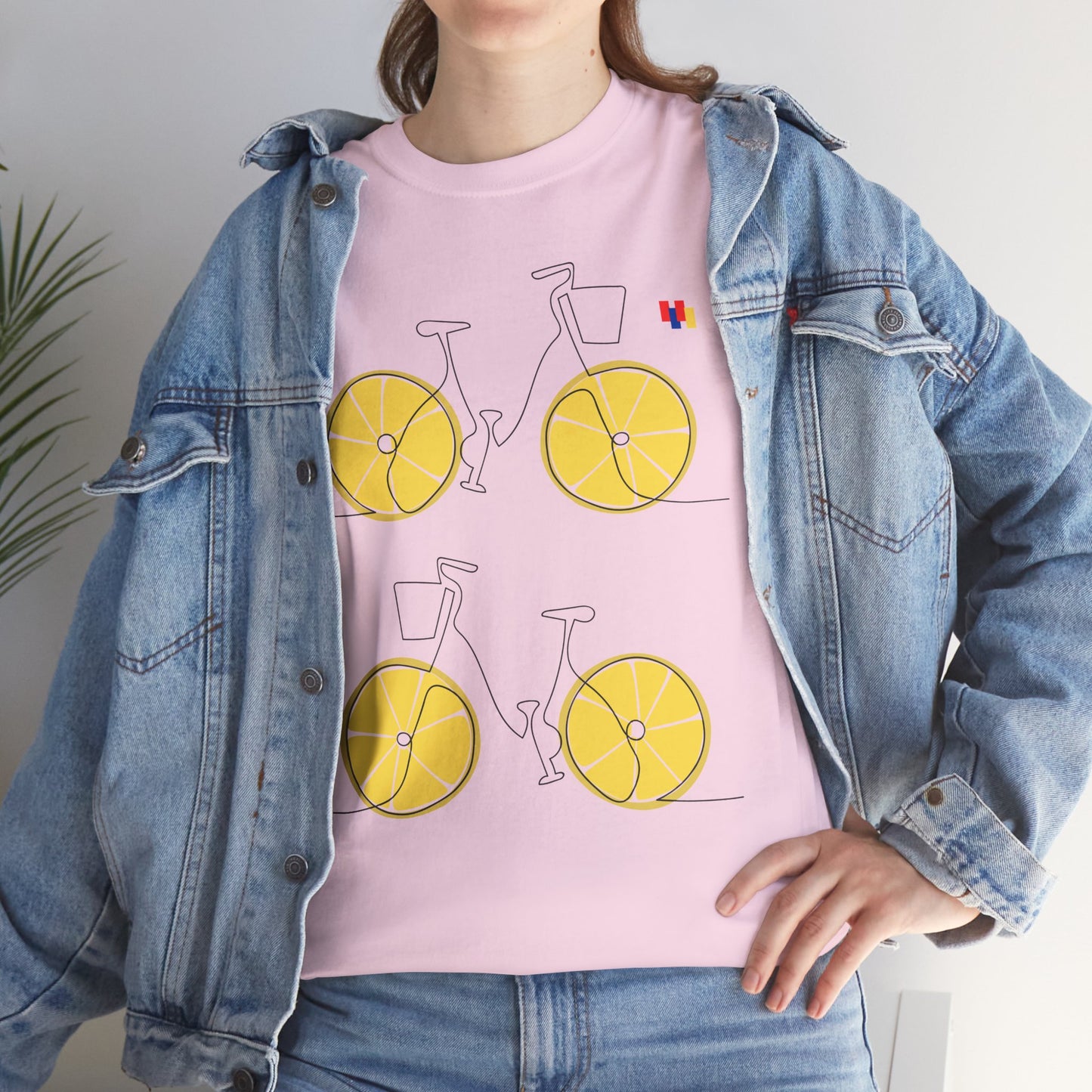 Lemon Bicycle Unisex Heavy Cotton Tee - Fun Graphic Shirt for Cyclists