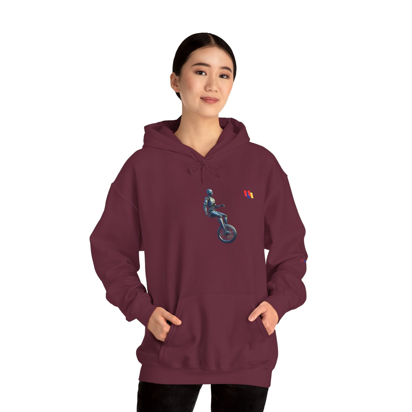 Unicyclist Art Hoodie - Cozy Unisex Sweatshirt, Perfect Everyday Casual Wear