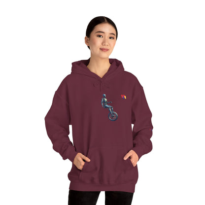 Unicyclist Art Hoodie - Cozy Unisex Sweatshirt, Perfect Everyday Casual Wear