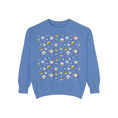 Adorable Cat Lover's Dream Sweatshirt - Ultra-Soft Garment-Dyed Comfort