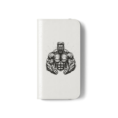 Champion's Motivational iPhone Flip Case | Inspirational Quote Phone Accessory for Fitness Enthusiasts