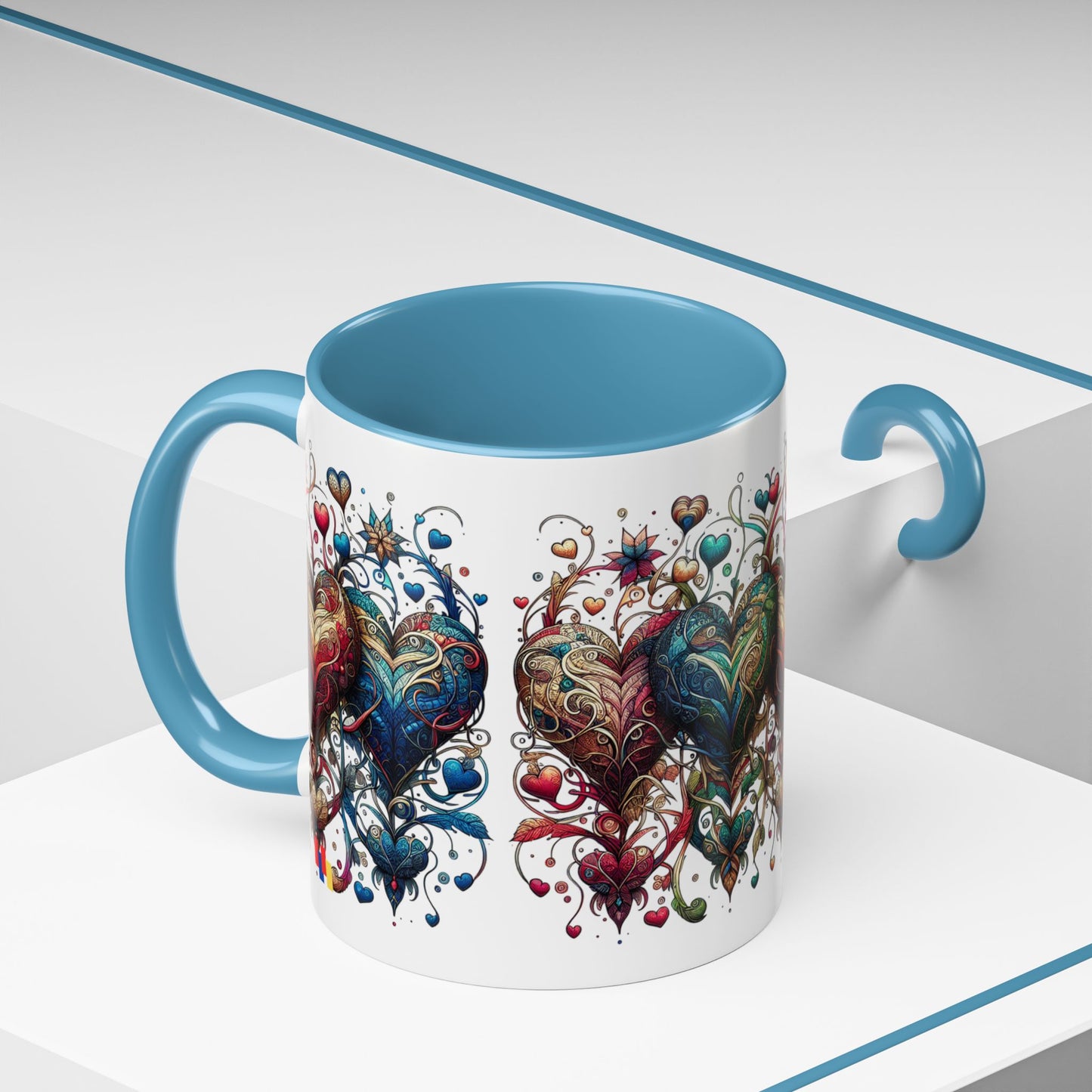 Romantic Heart Coffee Mug - Perfect for Coffee Lovers