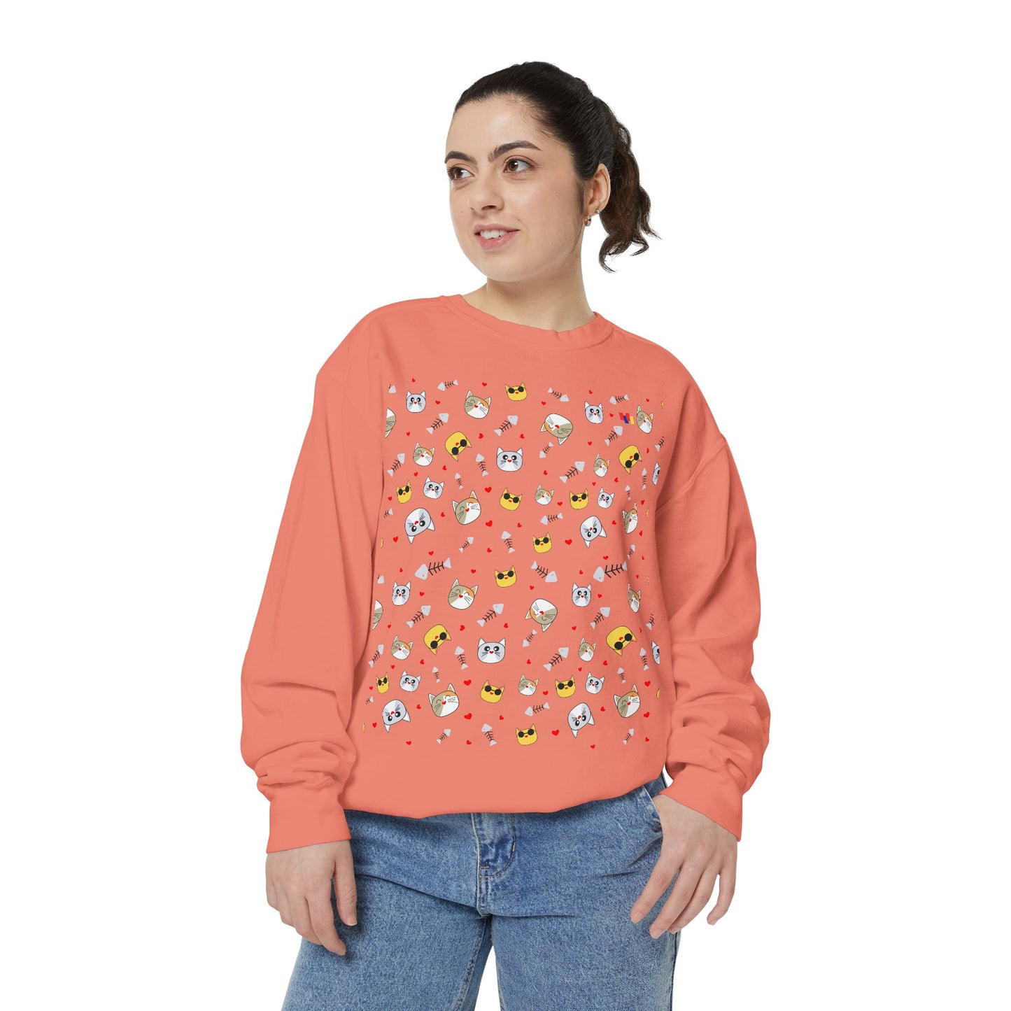 Adorable Cat Lover's Dream Sweatshirt - Ultra-Cozy Unisex Design