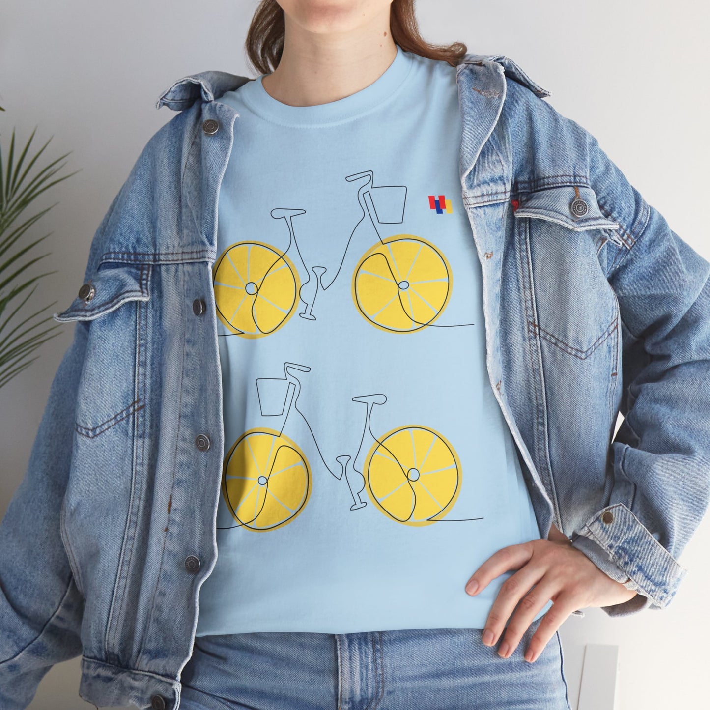 Lemon Bicycle Unisex Heavy Cotton Tee - Fun Graphic Shirt for Cyclists