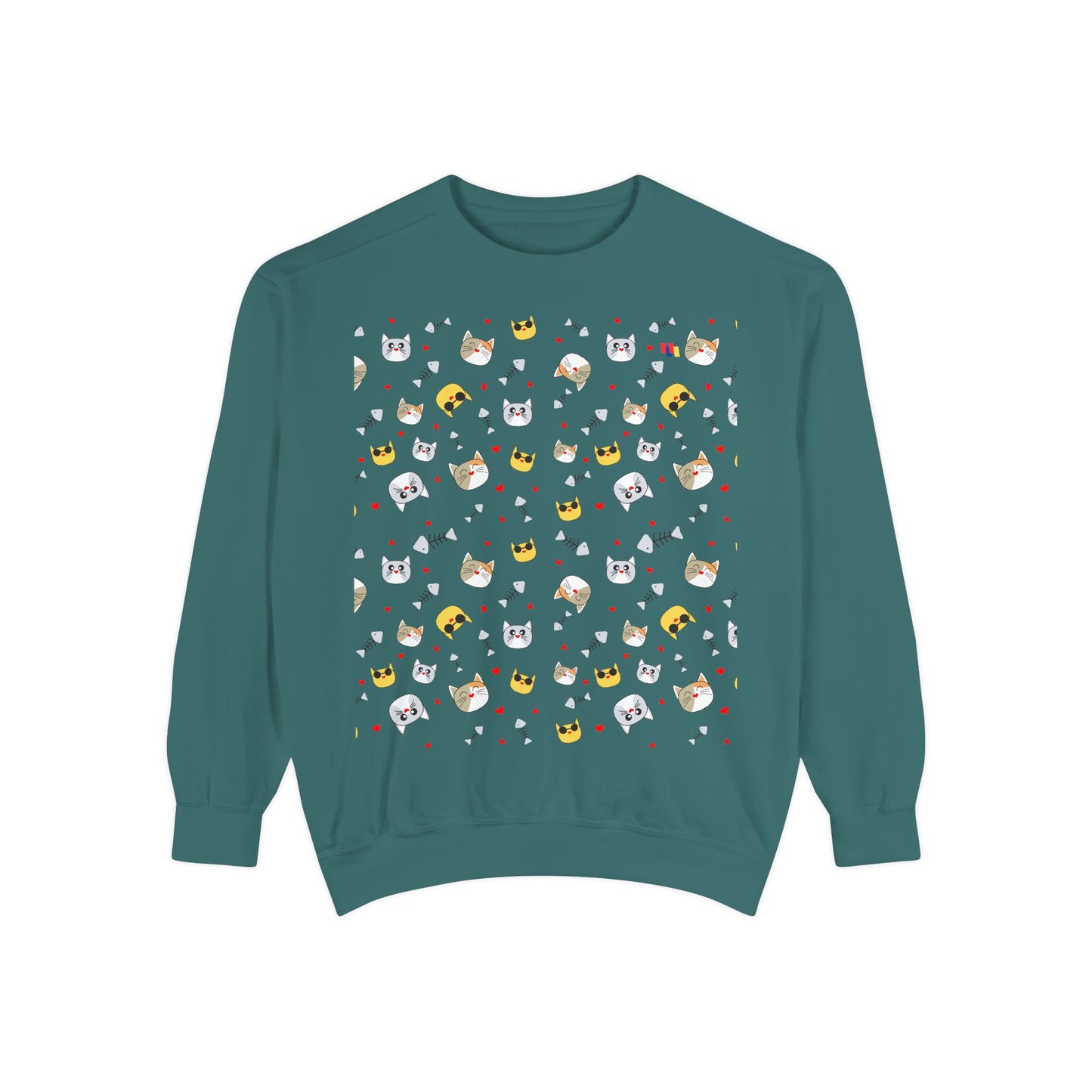 Adorable Cat Lover's Dream Sweatshirt - Ultra-Cozy Unisex Design