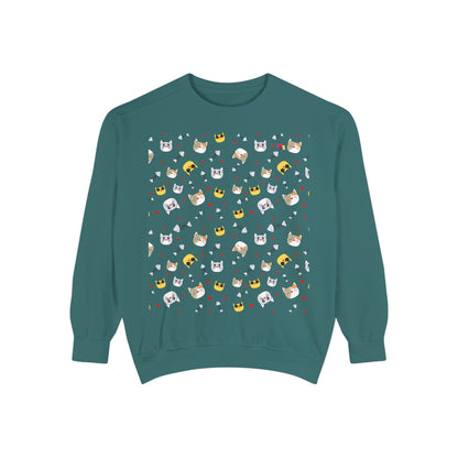 Adorable Cat Lover's Dream Sweatshirt - Ultra-Cozy Unisex Design