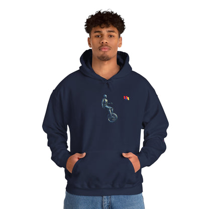 Unicyclist Art Hoodie - Cozy Unisex Sweatshirt, Perfect Everyday Casual Wear