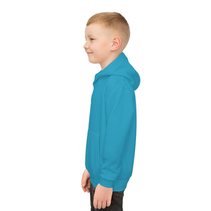 Vibrant Blue Kids Adventure Hoodie - Cozy Nature-Inspired Design