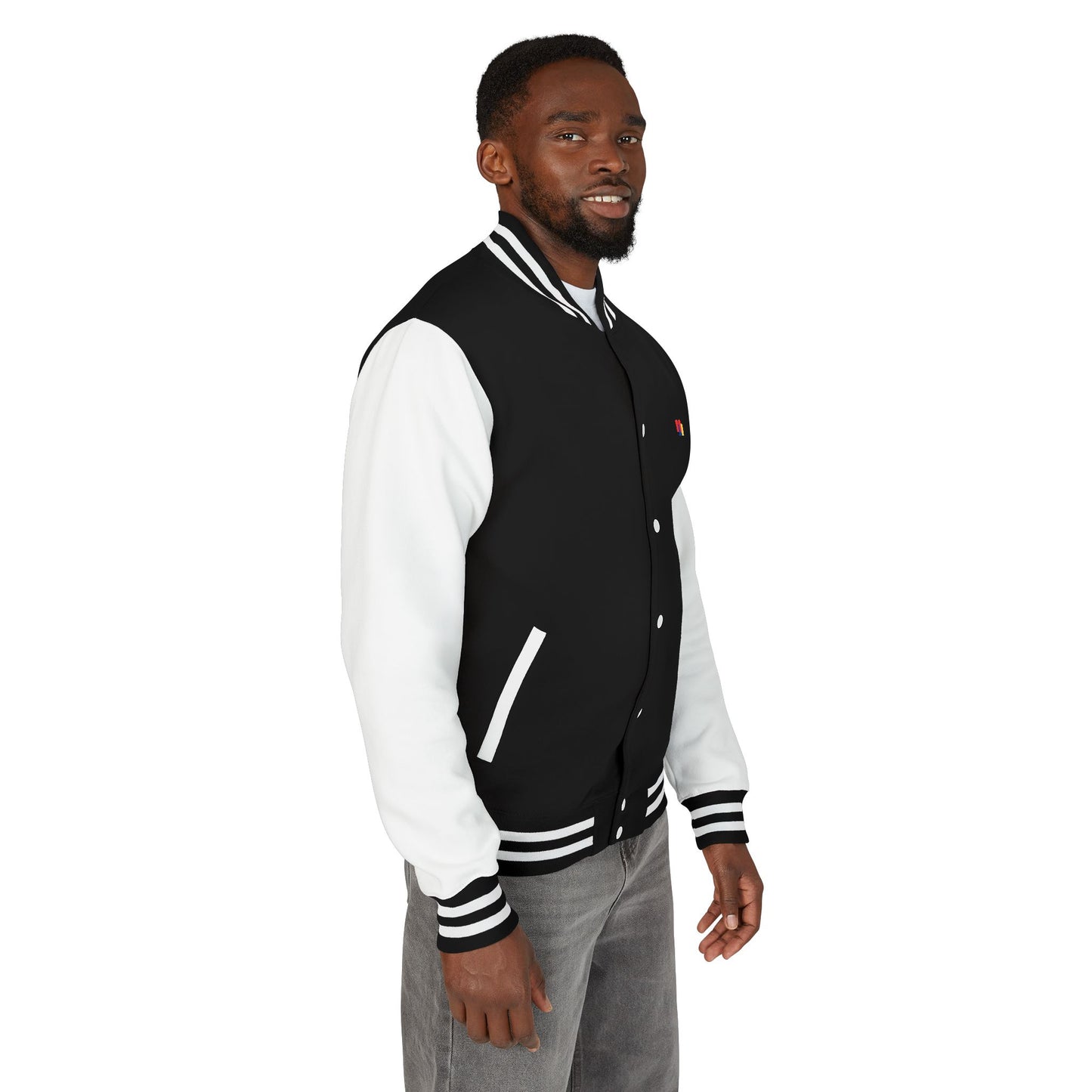 Premium Heavyweight Letterman Jacket - Vintage Athletic Style