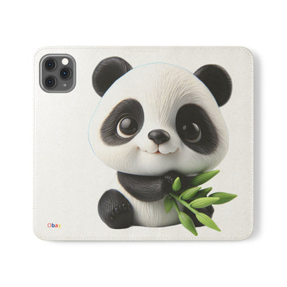 PandaPal Cute Panda Flip Case - Stylish Protection for Kids' Phones, Perfect Gift for Animal Lovers
