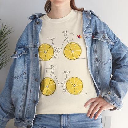Lemon Bicycle Unisex Heavy Cotton Tee - Fun Graphic Shirt for Cyclists