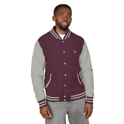 Premium Heavyweight Letterman Jacket - Vintage Athletic Style