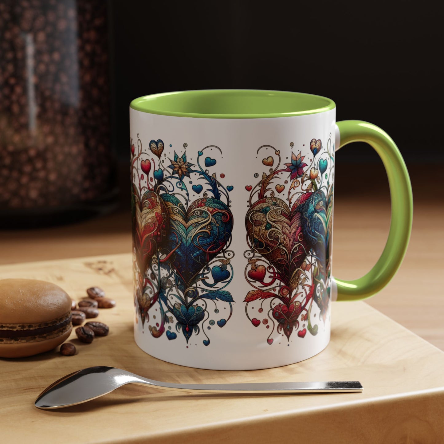 Romantic Heart Coffee Mug - Perfect for Coffee Lovers