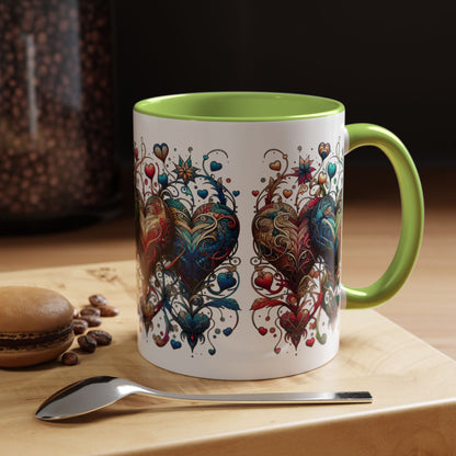 Romantic Heart Coffee Mug - Perfect for Coffee Lovers