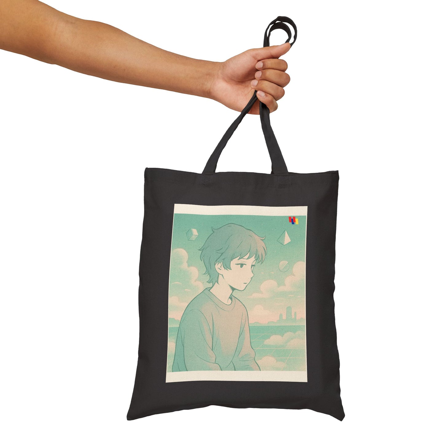 Premium Cotton Canvas Tote Bag - Eco-Friendly Reusable Shopping Bag