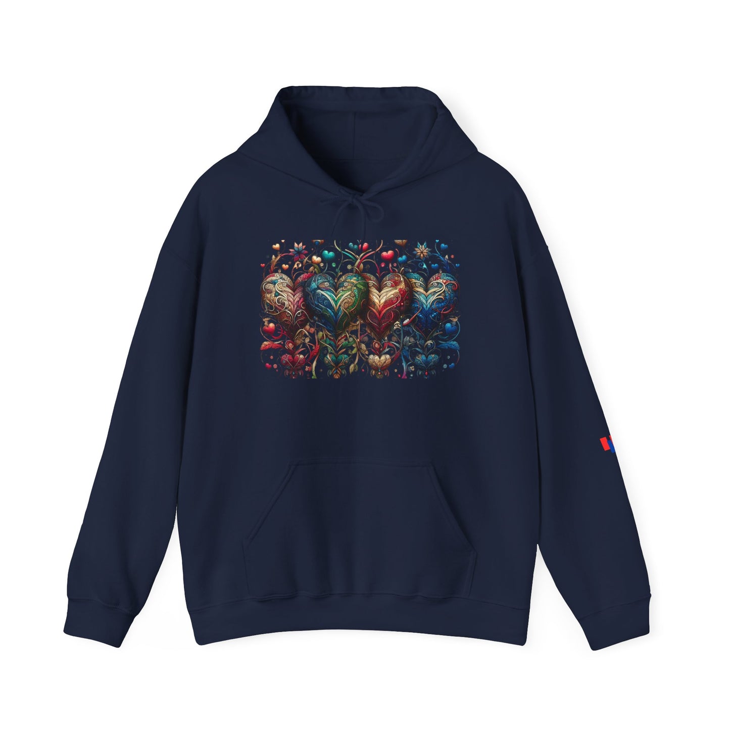 Love-Struck Hearts Hoodie - Ultra-Soft Unisex Comfort That Steals Hearts